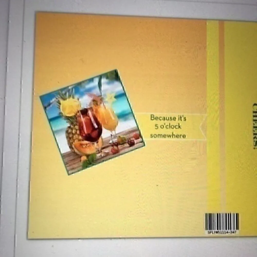 8x8 hardcover Adult Beverage Book